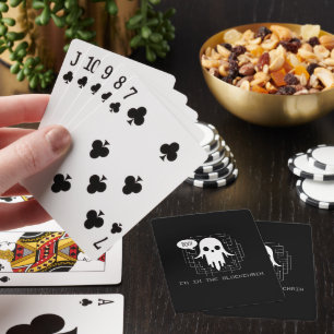 Jeu De Cartes Boo ! Je suis dans la chaîne de blocs - Funny Cryp