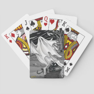 Jeu De Cartes Boo Kitty aide avec la blanchisserie à jouer des c