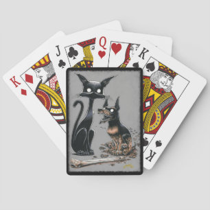 Jeu De Cartes Boo Kitty fait un ami à jouer des cartes