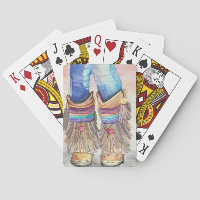 Jeu De Cartes Boots occidentaux (dos)