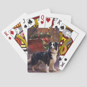 Jeu De Cartes Border Collie Noël Saison Festive