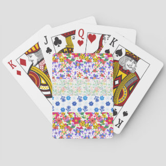 Jeu De Cartes Bordures florales vieilles et inclinées