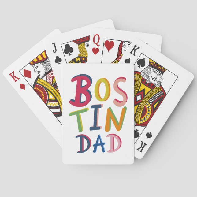 Jeu De Cartes Bostin Papa Pays Noir (dos)
