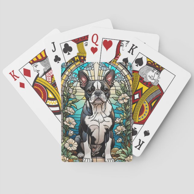 Jeu De Cartes Boston Terrier Jouer des cartes (dos)