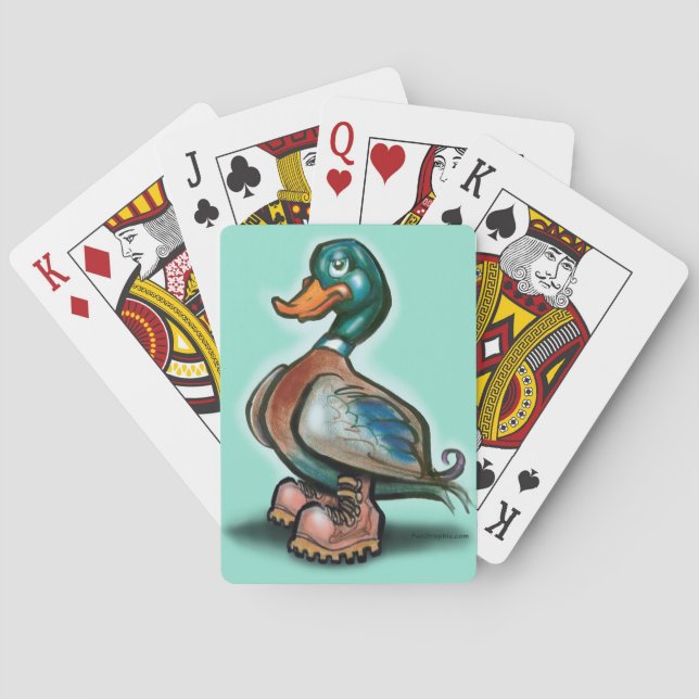 Jeu De Cartes Bottes de canard au travail (dos)