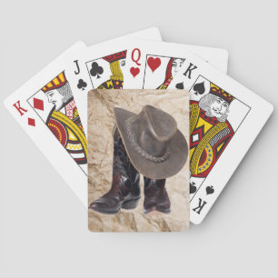 Jeu De Cartes Bottes et casquette de cowboy