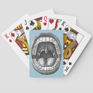 Jeu De Cartes Bouche anatomique vintage