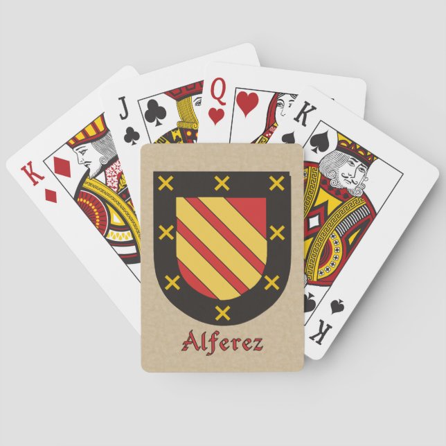 Jeu De Cartes Bouclier héraldique d'Alferez (dos)