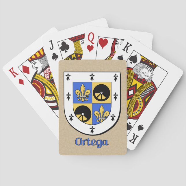Jeu De Cartes Bouclier héraldique Ortega (dos)