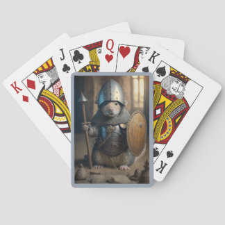 Jeu De Cartes Bouclier médiéval Rat Jouer des cartes