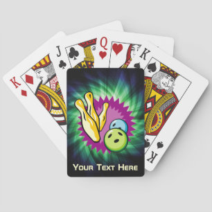 Jeu De Cartes Boule de Bowling Vert; Épingles