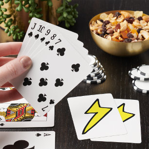 Jeu De Cartes Boulon Jaune Éclair Jouer Des Cartes