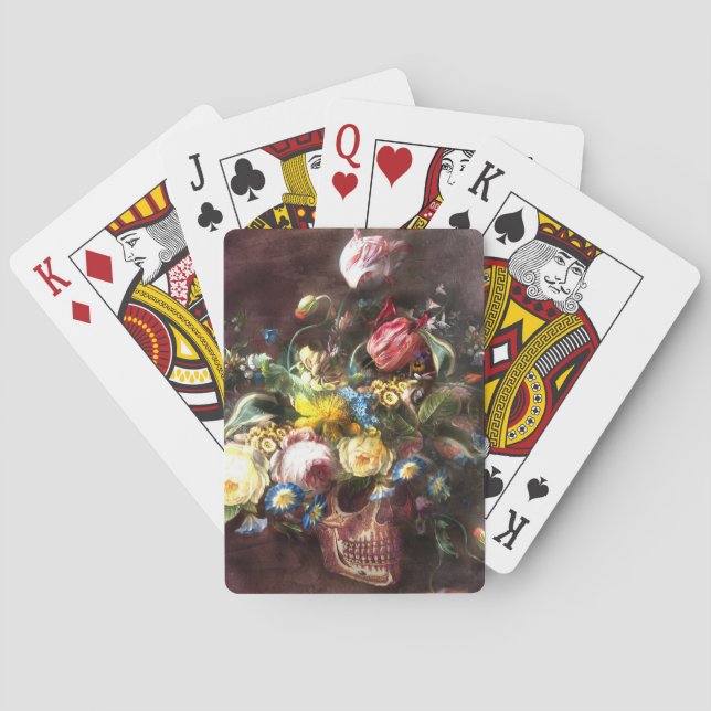 Jeu De Cartes Bouquet crâne (dos)