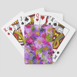 Jeu De Cartes Bouquet de couleurs Floral Art Abstrait Design