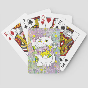 Jeu De Cartes Bouquet de printemps Maneki Neko (Chat chanceux)