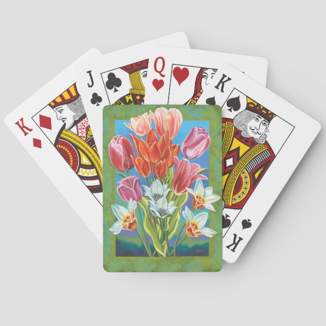 Jeu De Cartes Bouquet en frontière III (dos)