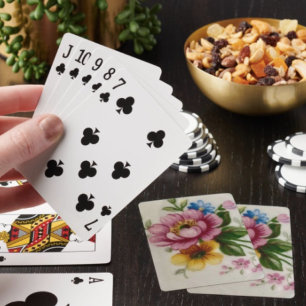 Jeu De Cartes Bouquet floral de tasse à thé