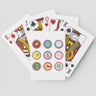 Jeu De Cartes Bouteille Tropicale Casquettes Design Océan et Fau