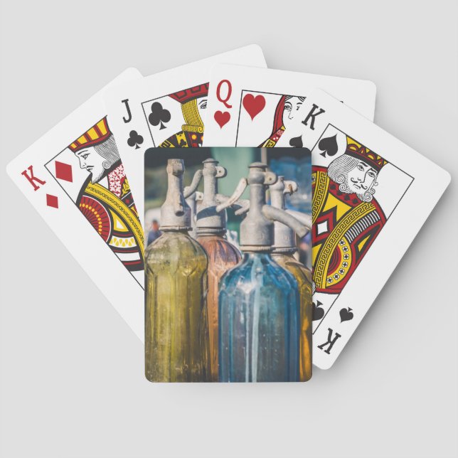 Jeu De Cartes Bouteilles vintages de soda (dos)
