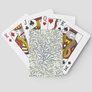 Jeu De Cartes Bouton bleu saule (par William Morris)