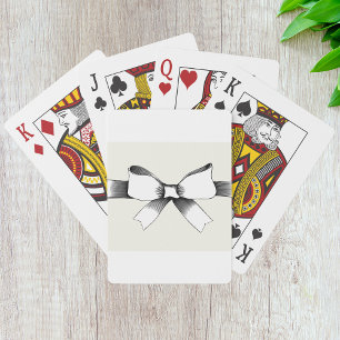 Jeu De Cartes Bow Avec Cartes De Jeu Au Ruban