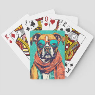 Jeu De Cartes Boxer Dog Pop Art – Pour les amoureux de chiens am