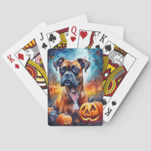 Jeu De Cartes Boxer Halloween avec la peur Citrouille