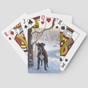 Jeu De Cartes Boxeur Qu'il neige Noël