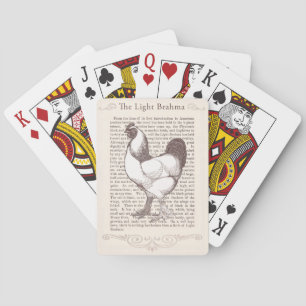 Jeu De Cartes Brahma Chicken éleveur passionné Vintage fermier