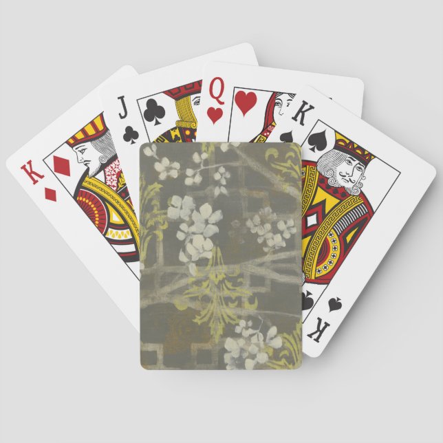 Jeu De Cartes Branche de fleurs à motifs I (dos)