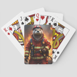 Jeu De Cartes **"Bravoure éclatante : Le pompier Otter"**