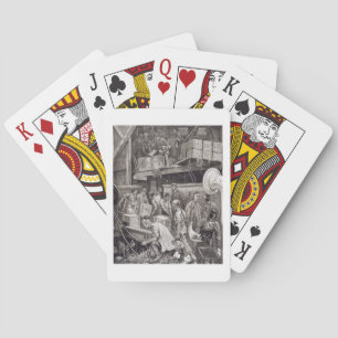 Jeu De Cartes Breaking Bulk on board a Tea Ship in the London Do