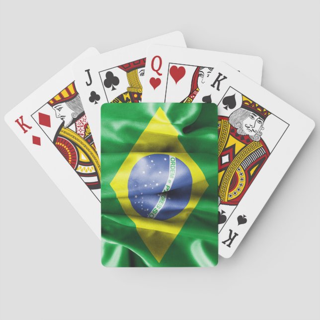 Jeu De Cartes Brésil Drapeau Bicyclette Cartes de Jeu (dos)