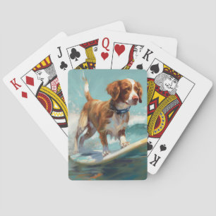 Jeu De Cartes Bretagne Spaniel Beach Surf Peinture