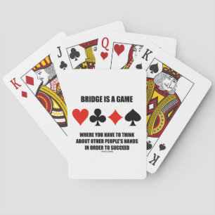 Jeu De Cartes Bridge Est Un Jeu Où Il Faut Réfléchir