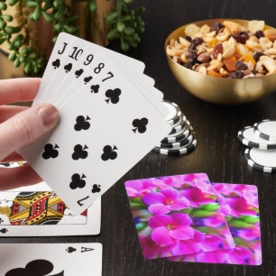 Jeu De Cartes Bright Happy Kalanchoe Flowers Pink Magenta Purple