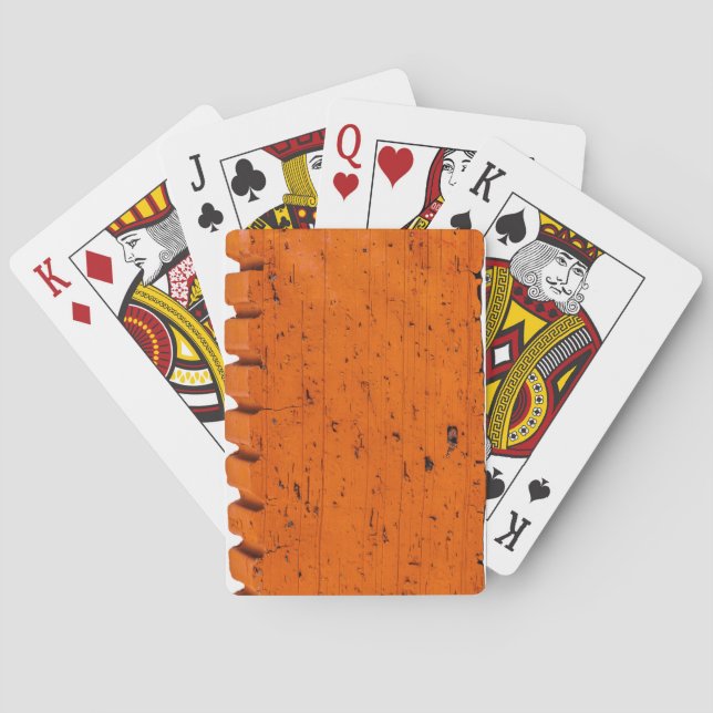 Jeu De Cartes Brique Orange - Atom De La Création (dos)