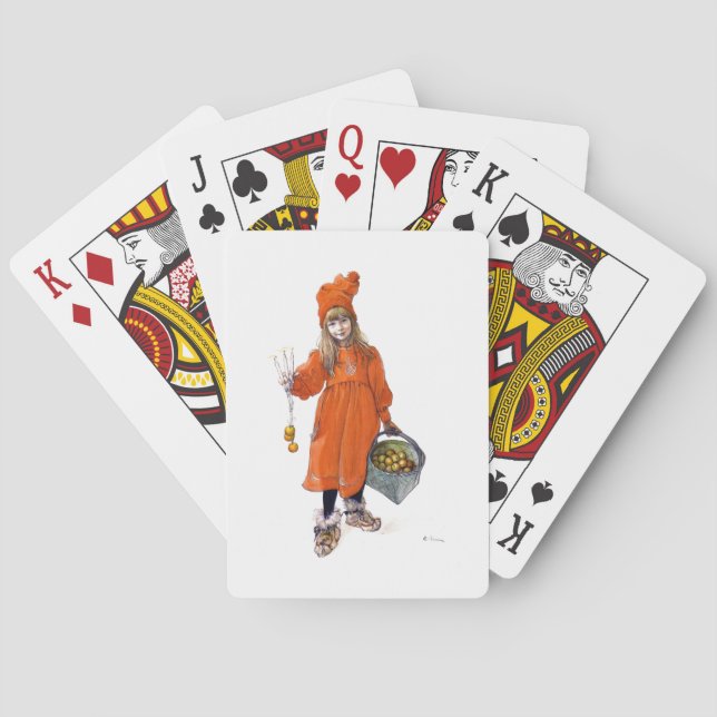 Jeu De Cartes Brita (Iduna) avec bougies et pommes (dos)