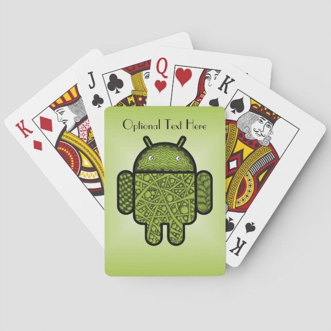 Jeu De Cartes Bubbles Doodle Character pour le robot Android™ (dos)