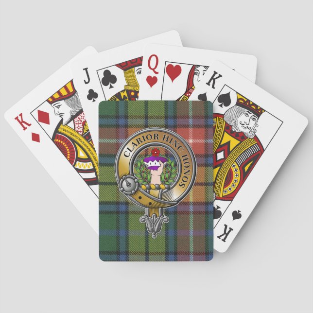 Jeu De Cartes Buchanan Tartan & Badge (dos)
