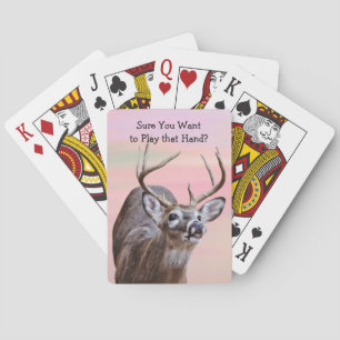 Jeu De Cartes Buck Deer Drôle Question Jouer des cartes