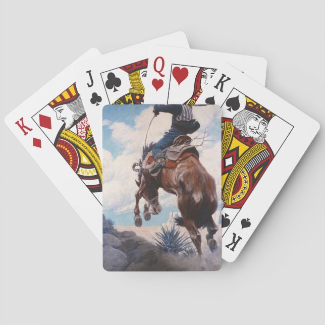 Jeu De Cartes Buckings par Newell Convers Wyeth (dos)