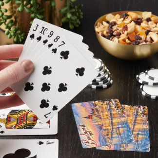 Jeu De Cartes Budapest Hongrie Danube Parlement Noël