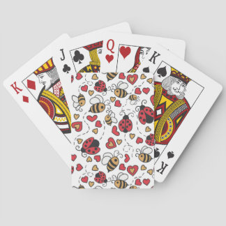 Jeu De Cartes Bugs et abeilles Jouant aux cartes
