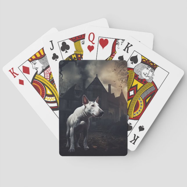 Jeu De Cartes Bull Terrier Halloween effroi (dos)