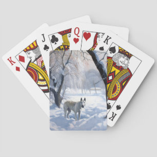 Jeu De Cartes Bull Terrier Laisser neiger Noël