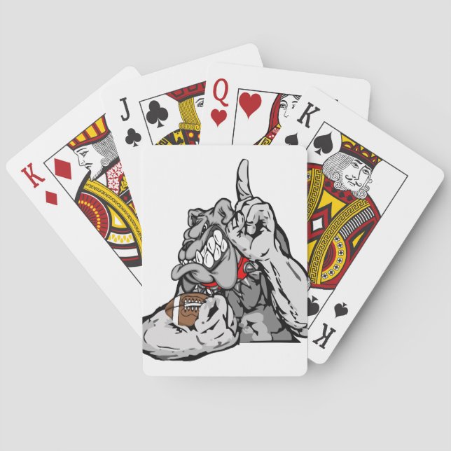 Jeu De Cartes bulldog de football (dos)