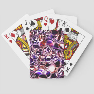 Jeu De Cartes Bulles de verre coloré ou pierre semi-précieuse?