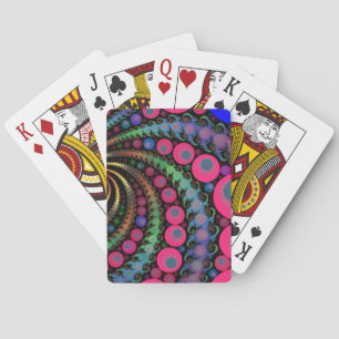 Jeu De Cartes Bulles roses Fractale Mosaïque