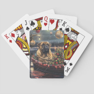 Jeu De Cartes Bullmastiff Noël Festive Voyage